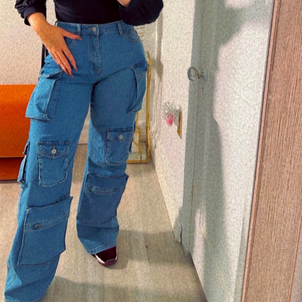 Blue Cargo Jeans